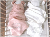 Custom Heirloom Baby Wrap - DESERT BLUSH