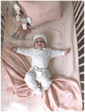 Custom Heirloom Baby Wrap - DESERT BLUSH