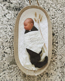 Custom Heirloom Baby Wrap - SNOW WHITE
