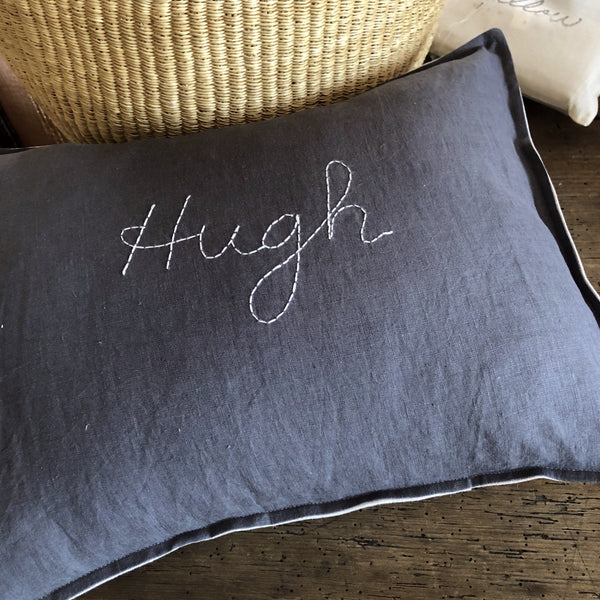 Personalised cushion - CHARCOAL