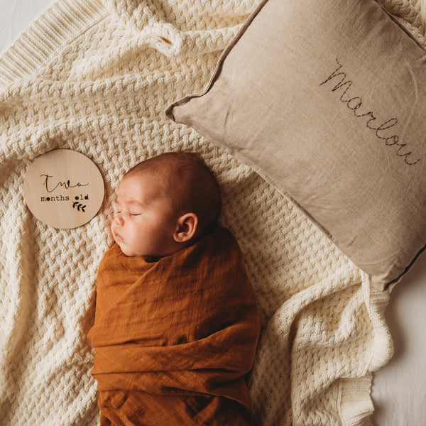 Personalised  cushion -NATURAL