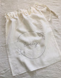 Personalised Linen Santa Sack