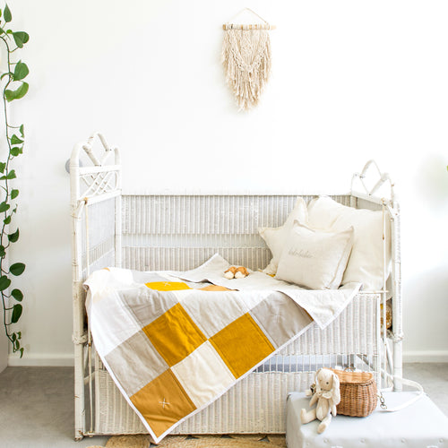 Meet Luna, our unisex baby quilt