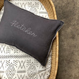 Personalised cushion - CHARCOAL